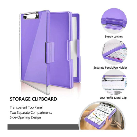 Dual Storage Box Clip Board