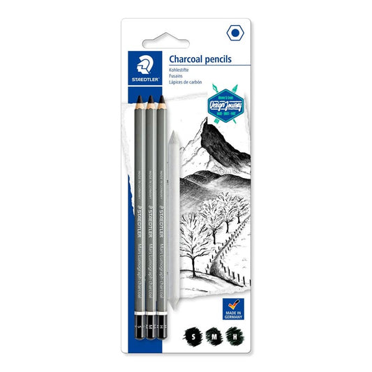 Staedtler Lumograph Charcoal Pencil Set of 4